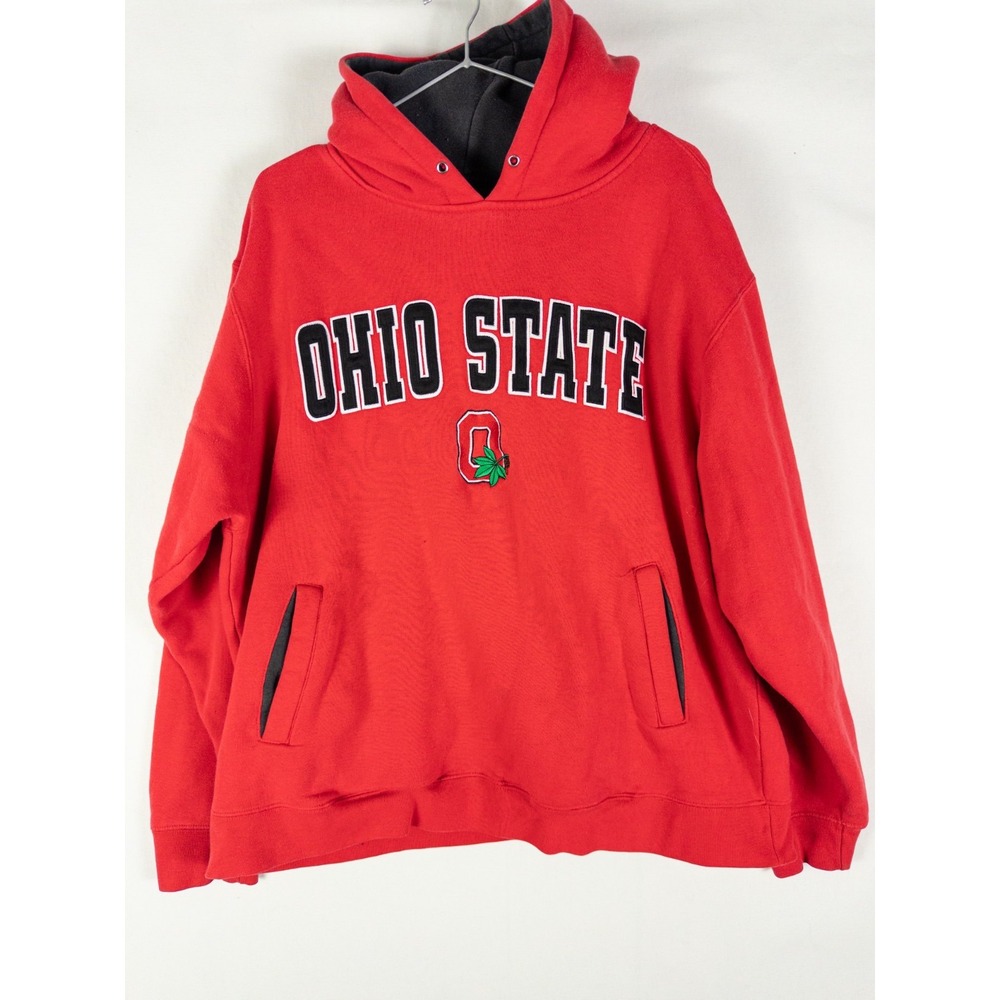 Vintage Ohio State Buckeyes Hoodie Mens XL Red Champs Sports Team Edition Y2K